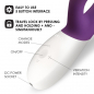 Preview: Lelo Ina Wave™ Rabbit Vibrator, Plum  -waterproof-