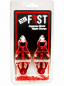 Preview: Mr.Fist Japanese Clover Nipple Clamps, red