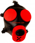 Preview: Heavy Xtrm Rubber Mask with Red Eyeclips