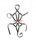 Preview: Virgite – Love Hit – Women’s Body Harness, black  - vegan -