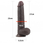 Preview: Lovetoy 9 inch Sliding-Skin Dual Layer Dong, brown
