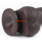 Preview: Lovetoy 9 inch Sliding-Skin Dual Layer Dong, brown