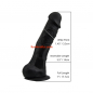 Preview: Loving Joy 7 Inch Realistic Silicone Dildo with Suction Cup and Balls, black - Price Cut -