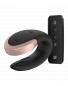 Preview: Satisfyer Double Love Luxery Partner Vibrator App Controlled and with Remote Control, black