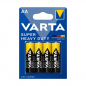 Preview: Varta Super Heavy Duty AA - 4 batteries blister pack -Price Cut -