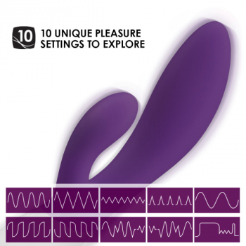 Lelo Ina Wave™ Rabbit Vibrator, Plum  -waterproof-