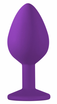 Medium Purple Plug with chrystal