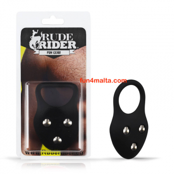 Rude Rider Heavy Weighted Cockring, black