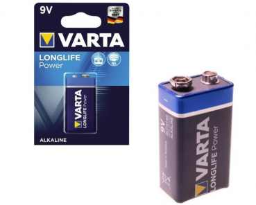 Varta Longlife / High Energy  9 Volt battery blister pack