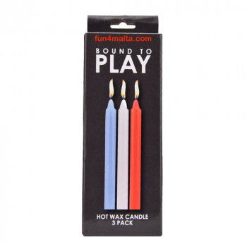 Bound to Play. Hot Wax Candles (3 Pack)