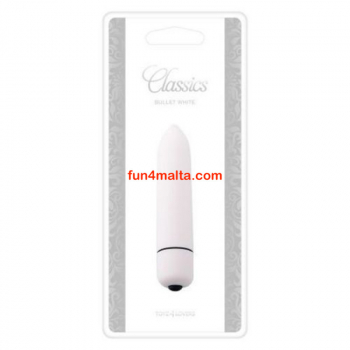 Classic Bullet, white - waterproof & including battery