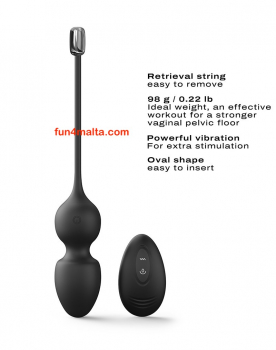 Dorcel Love Balls - Vibrating Kegel Balls with Remote Control, black