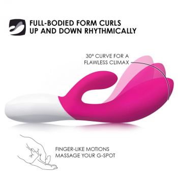 Lelo Ina Wave™ Rabbit Vibrator, Cerise  -waterproof-