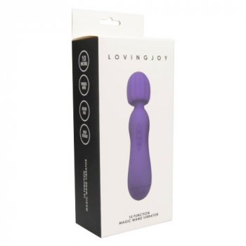 Loving Joy 10 Function Magic Wand Vibrator,purple - water resistant