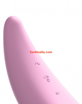 Satisfyer Curvy 3+, pink - rechargeable,waterproof & App controlled