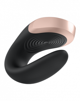 Satisfyer Double Love Luxery Partner Vibrator App Controlled and with Remote Control, black