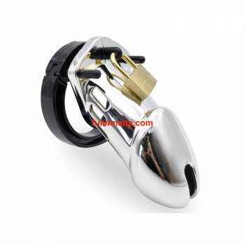 Silver Chastity Cage Size: S