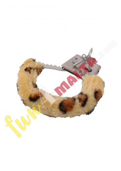 Furry Handcuffs, leopard - Price Cut -