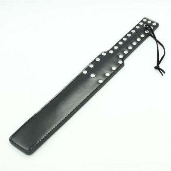 Spank paddle with studs, black