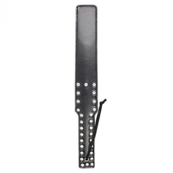 Spank paddle with studs, black