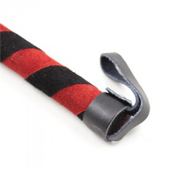 Suede Whip red/black small