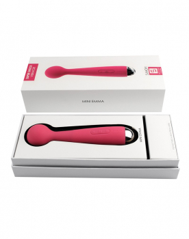 Svakom Emma Mini 100% Waterproof Wand Massager Vibe, red