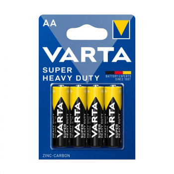 Varta Super Heavy Duty AA - 4 batteries blister pack -Price Cut -