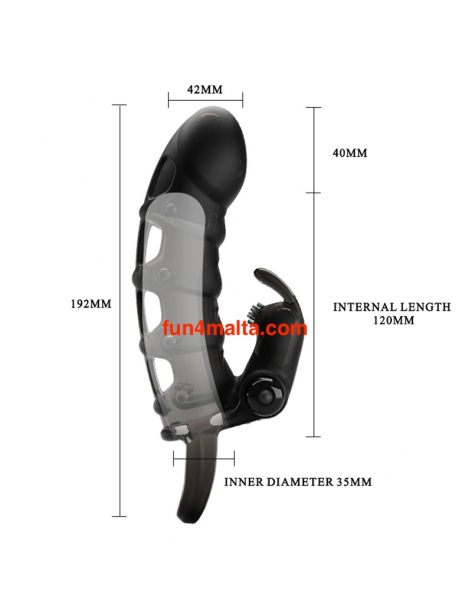 Pretty Love Cuper Penis Sleeve + Rabbit Vibrator