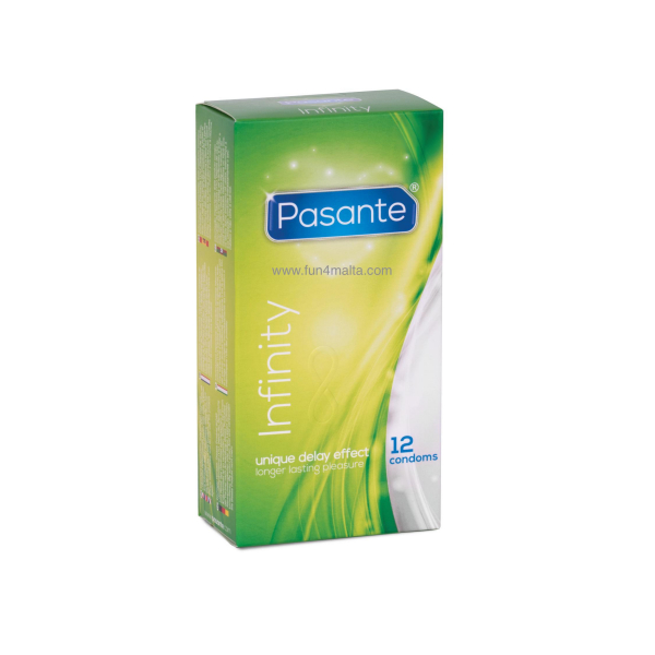 Pasante Infinity Delay Condoms 12 pcs. - cum not so fast  -PRICE CUT-