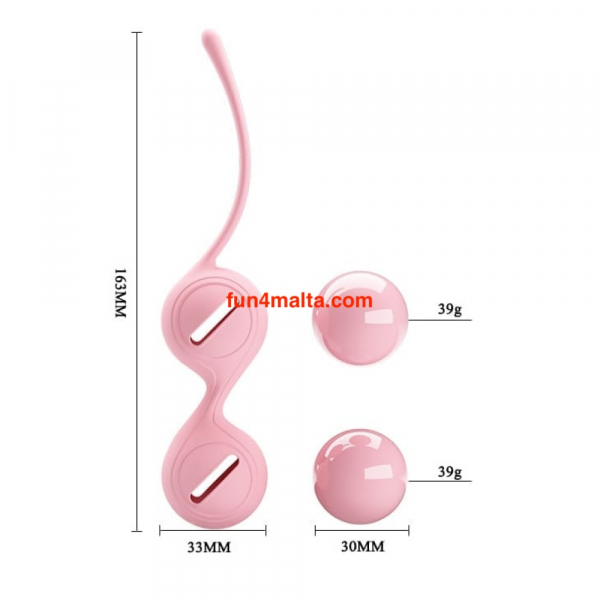 Pretty Love Kegel Tighten Up 1 Orgasm Balls, pink