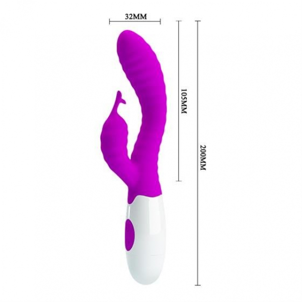 Pretty Love: Hyman - Curved G-Spot Rabbit Vibrator, purple