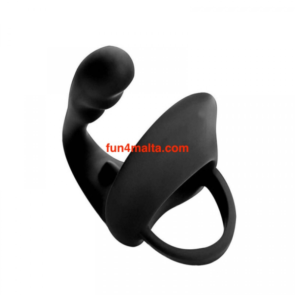 Rude Rider Ass Plug & Jock Lock Cockring, black