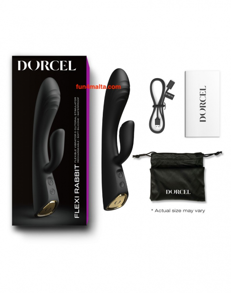 Dorcel - Flexi - Heating Rabbit Vibrator, black