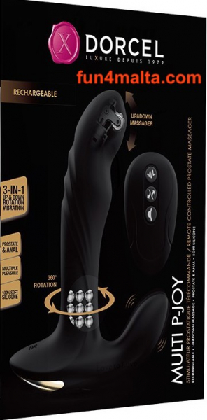 Dorcel - Multi P-Joy Prostate Massager with Remote Control,black. - Price Cut -