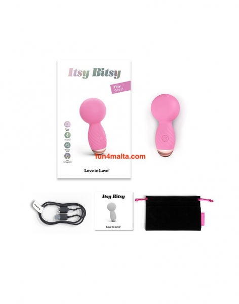 Love to Love - Itsy Bitsy Mini Wand Vibrator, pink