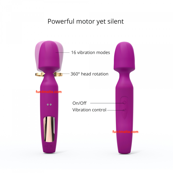 Love to Love - R-Evolution Wandmassager with 2 Attachments, sweet orchid (purple)