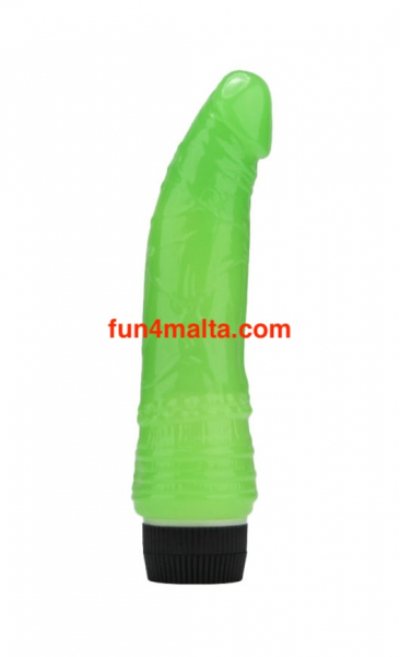 Loving Joy 7 inch Glowing in the Dark Vibrator , green