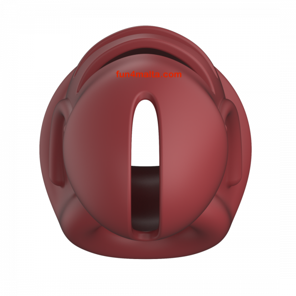 Model 28 - Ultra Soft Silicone Chastity Cage, red