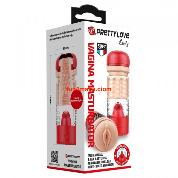 Pretty Love Emily Masturbator, red