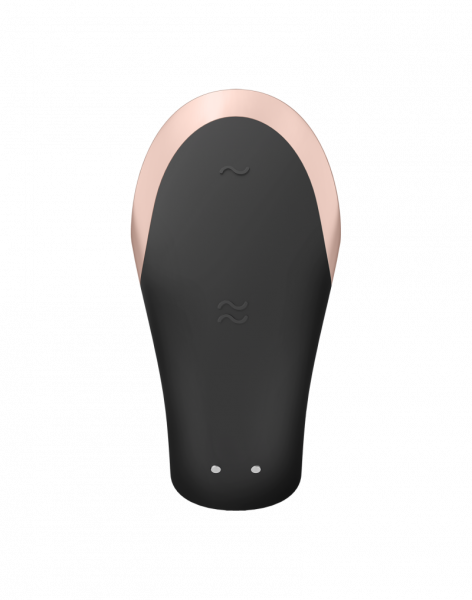 Satisfyer Double Love Luxery Partner Vibrator App Controlled and with Remote Control, black