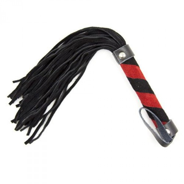 Suede Whip red/black small