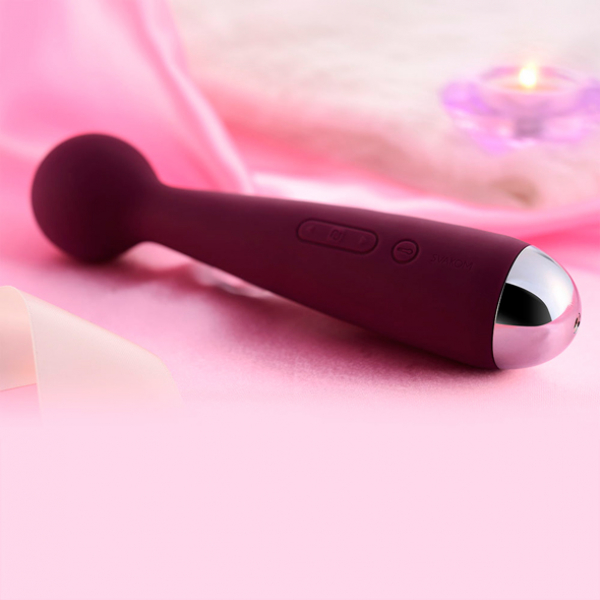 SVAKOM Emma Mini 100% Waterproof Wand Massager Vibe, purple