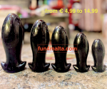 fun4malta Soft Buttplugs, black