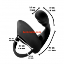 Rude Rider Ass Plug & Jock Lock Cockring, black