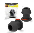 Rude Rider Hollow Anal Plug medium, black