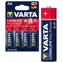 Varta Longlife Max Power AA- 4 batteries blister pack