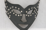 Cat Mask with rivets, black