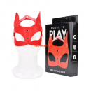 Bound to Play Kitty Cat Face Mask, red