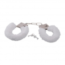 Furry Handcuffs, white - Price Cut -