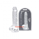 Loving Joy 7 inch Crystal Dildo, transparent